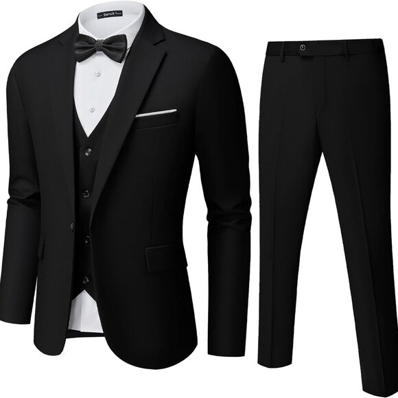 Stylish Men´s Slim Fit Tuxedo – Premium 3 Piece Suit Set, Perfect for Weddings,New Products : American Fashion Style Bags On Sale